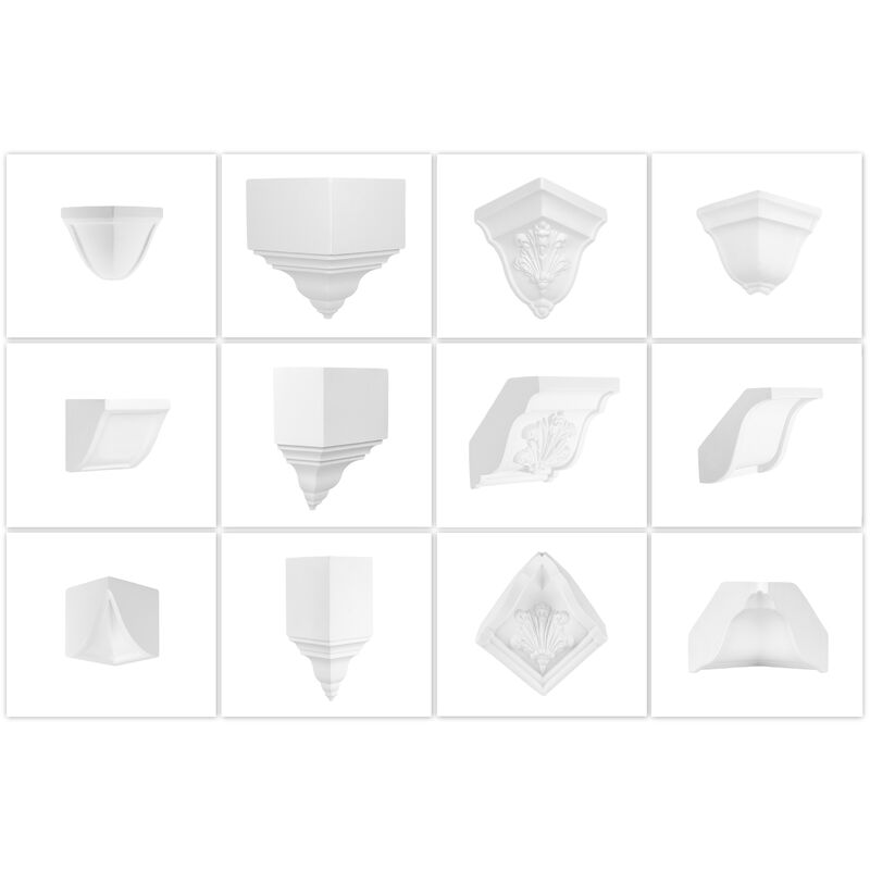 immagine 0 del prodotto pezzi d angolo pezzi intermedi pu angolo esterno interno modanatura accessori resistente agli urti pezzo intermedio, e3004 diagonale massima di