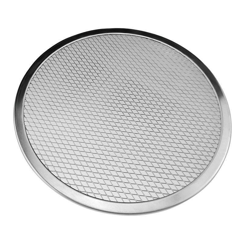 foto del prodotto pezzi da 6 a 17 retina per pizza in alluminio teglia da forno reti resistenti bakeware argento, 12 pollici rapanda
