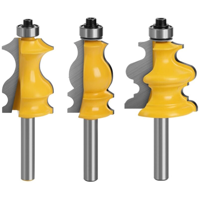 foto del prodotto pezzi da 8 mm, punte per fresa, utensili per lavorazione del legno, utensili da taglio per macchine per incisione per il taglio del legno 8 mm 