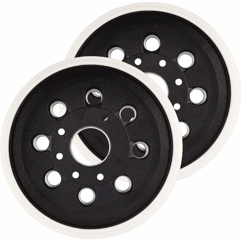 foto del prodotto pezzi di accessori per placchette adesive per levigatrice, disco abrasivo per lucidatura a 8 fori da 125 mm, accessori per utensili per levigatura