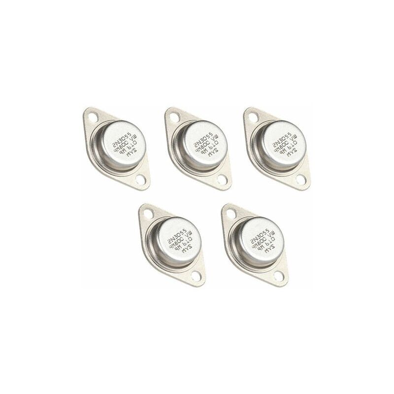 foto del prodotto pezzi di alta qualit 2n3055 transistor di potenza npn to 3 custodia in metallo 15a 60v set di 5 transistor