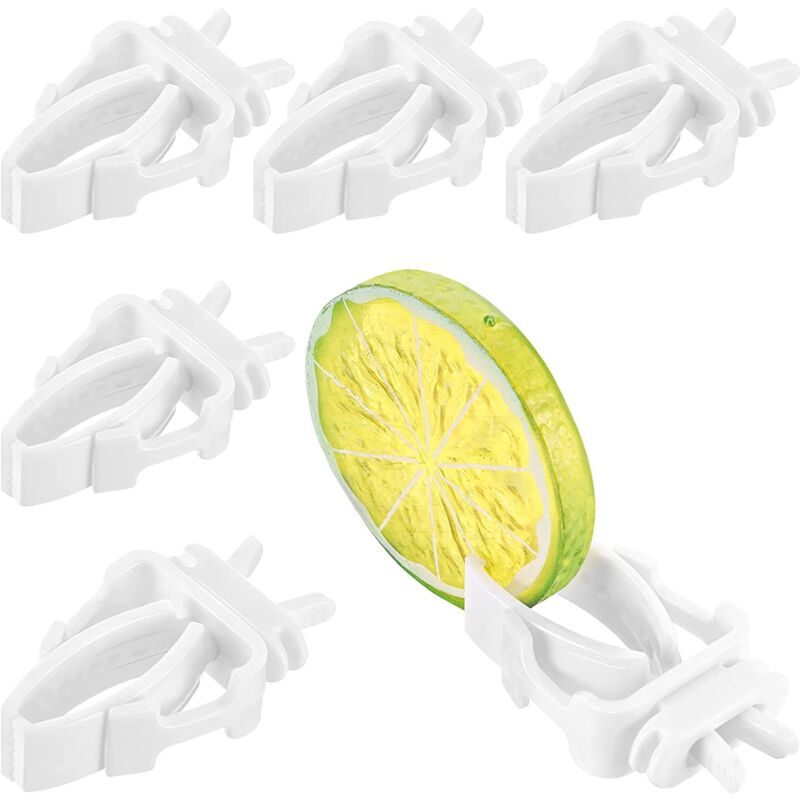 foto del prodotto pezzi di clip per gabbia per uccelli, pappagallo, verdura, frutta, bianco per parrocchetto, calopsitta, ara, calopsitta, inseparabile, criceto