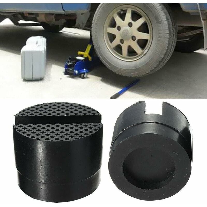 foto del prodotto pezzi di cuscinetto in gomma universale per cric per auto, cuscinetto in gomma per cric idraulico automatico, blocco di supporto in gomma per cric