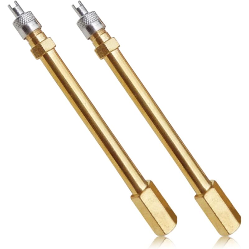 foto del prodotto pezzi di estensione per valvola del pneumatico, tappo di gonfiaggio universale per pneumatici che previene le perdite per auto, scooter, camion e