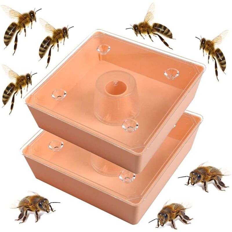 foto del prodotto pezzi di mangiatoia per api da miele veloce attrezzatura per apicoltura strumenti per apicoltura per mangiatoia quadrata per api in cima all arnia
