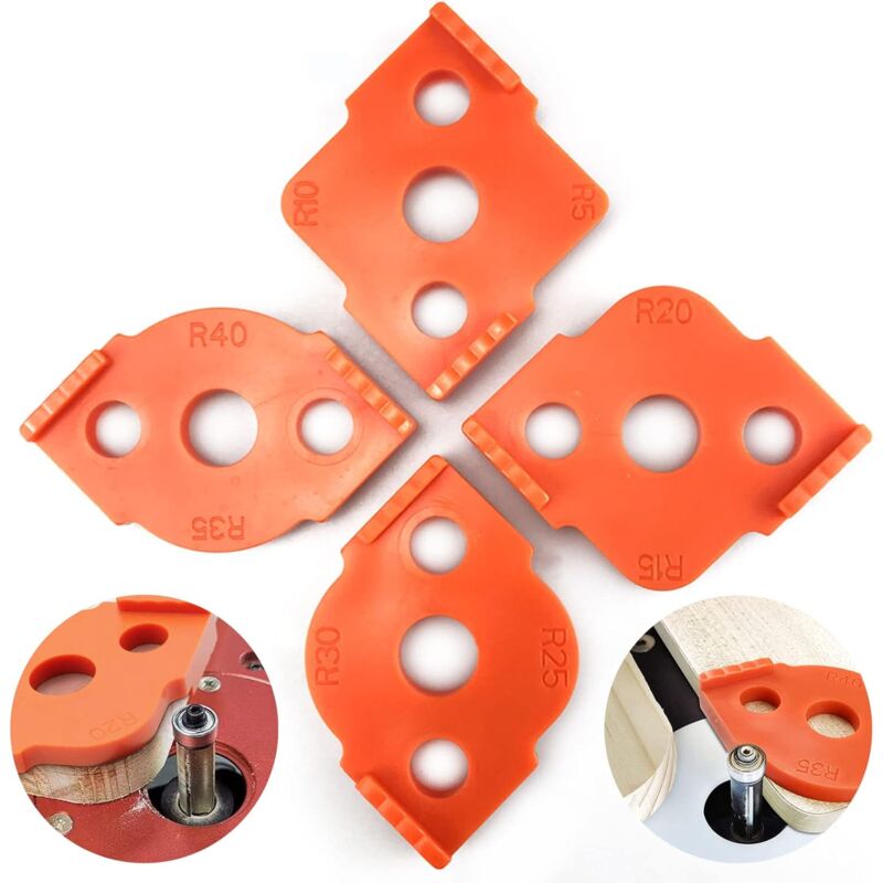 foto del prodotto pezzi di modelli per fresatrice a raggio, modelli per fresatrice a raggio, indicatori di angolazione per utensili per la lavorazione del legno,