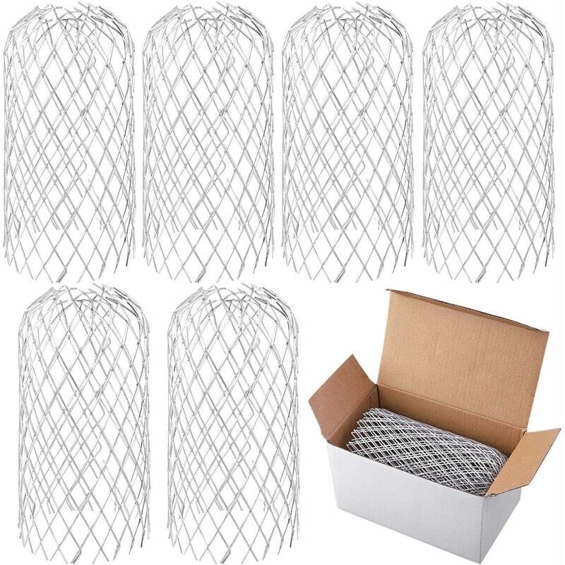 foto del prodotto pezzi di protezioni per grondaie in metallo, filtro per grondaie espandibile da 4,5 a 8,5 cm, schermo per grondaie, coperture per pluviali marca 