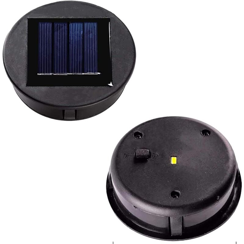 foto del prodotto pezzi di ricambio per luce solare per lanterna, copertura per pannello solare con lampadina a led, lanterna solare fai da te per decorazioni da