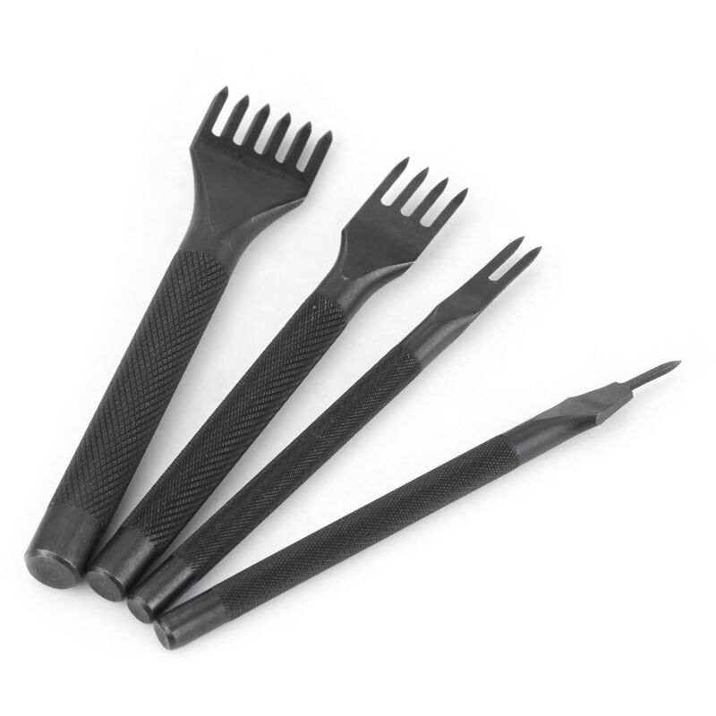 foto del prodotto pezzi di strumenti per cucire per perforare la pelle, per lavori artigianali in pelle, perforatrice a artiglio 1 2 4 6 denti sollbry