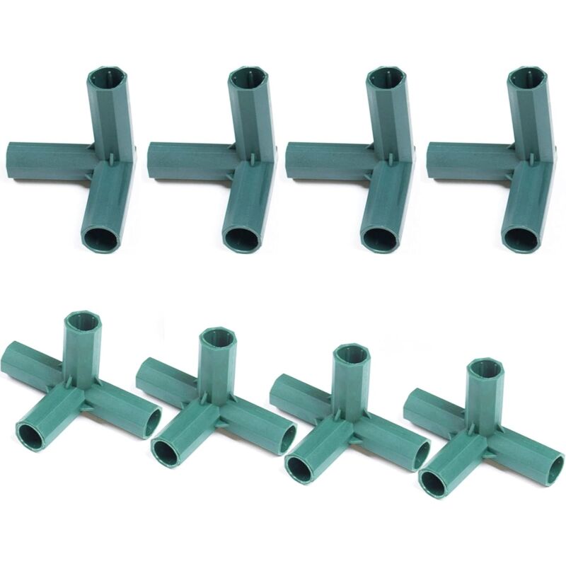 foto del prodotto pezzi di telaio per serra, connettore in pvc resistente, adatto per telai per serre da 16 mm, tubi, tubi dell acqua, mobili 3 vie, 4 vie 