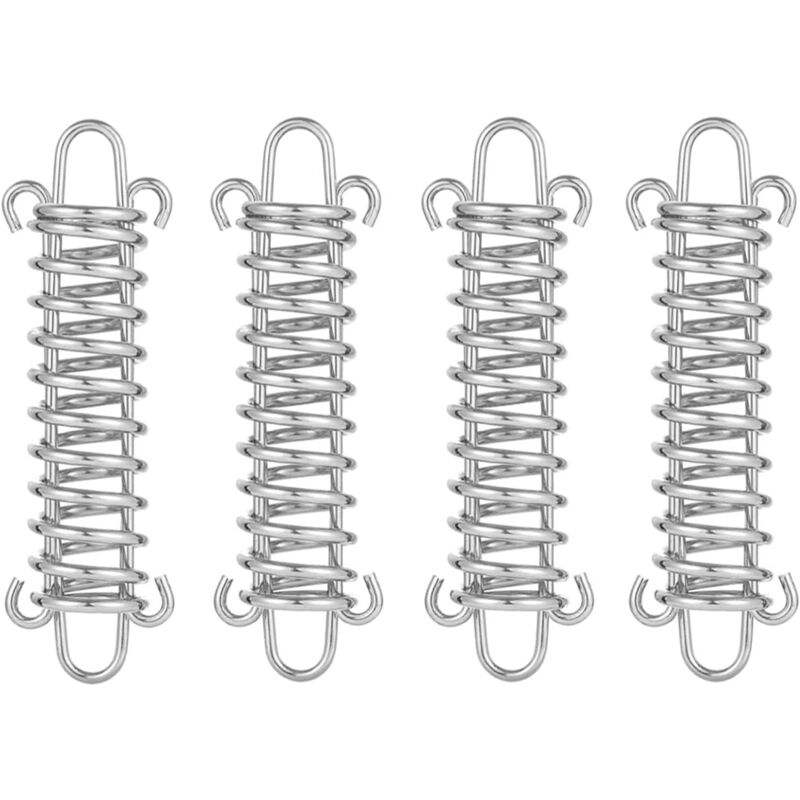 foto del prodotto pezzi fibbie a molla per tenda, molla in acciaio per tenda da sole, corda per tenda resistente, fibbia per corda, kit di fissaggio per tenda da