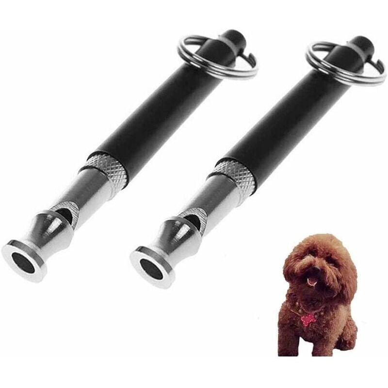 foto del prodotto pezzi fischietto per addestramento cani, fischietto ad ultrasuoni ad alta frequenza con frequenza regolabile per addestramento cani e controllo stallo