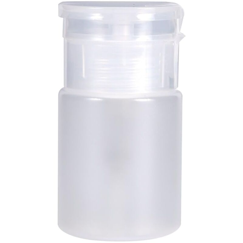 foto del prodotto pezzi flacone dispenser per unghie, pompa detergente flacone di plastica vuoto per solvente per smalto liquido flacone trasparente da 60 ml