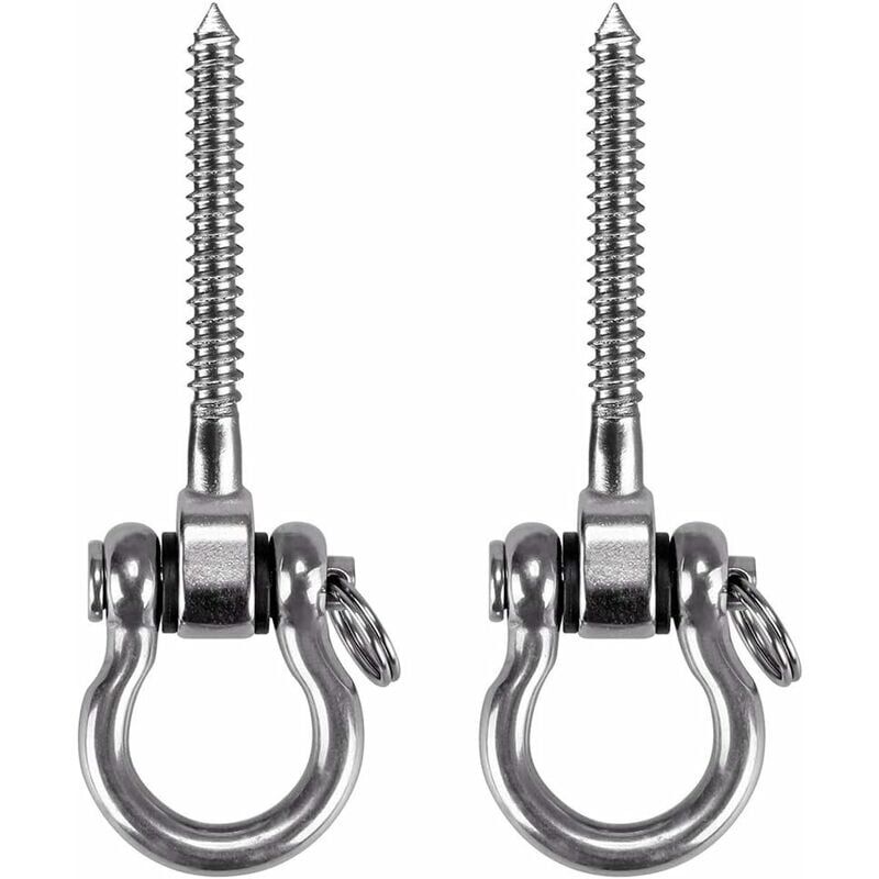 immagine 0 del prodotto pezzi gancio a vite, gancio da soffitto in acciaio inossidabile 304 resistente a 180 per parco giochi interno ed esterno yoga, amaca, corda,