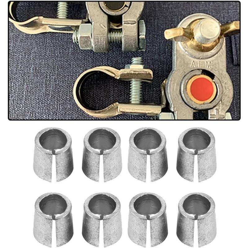 foto del prodotto pezzi manicotto batteria, adattatori terminali convertitore terminale batteria auto, adattatore terminale convertitore batteria manicotti catodici