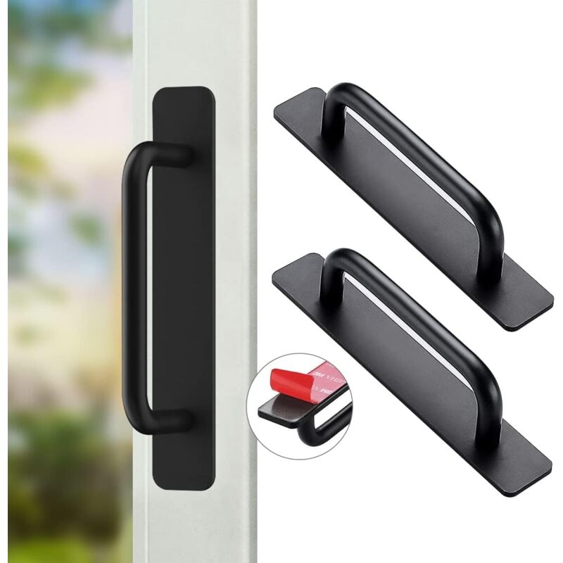 foto del prodotto pezzi maniglie autoadesive per mobili, maniglie autoadesive in alluminio, maniglie per porte scorrevoli, maniglie per cassetti per mobili da cucina e