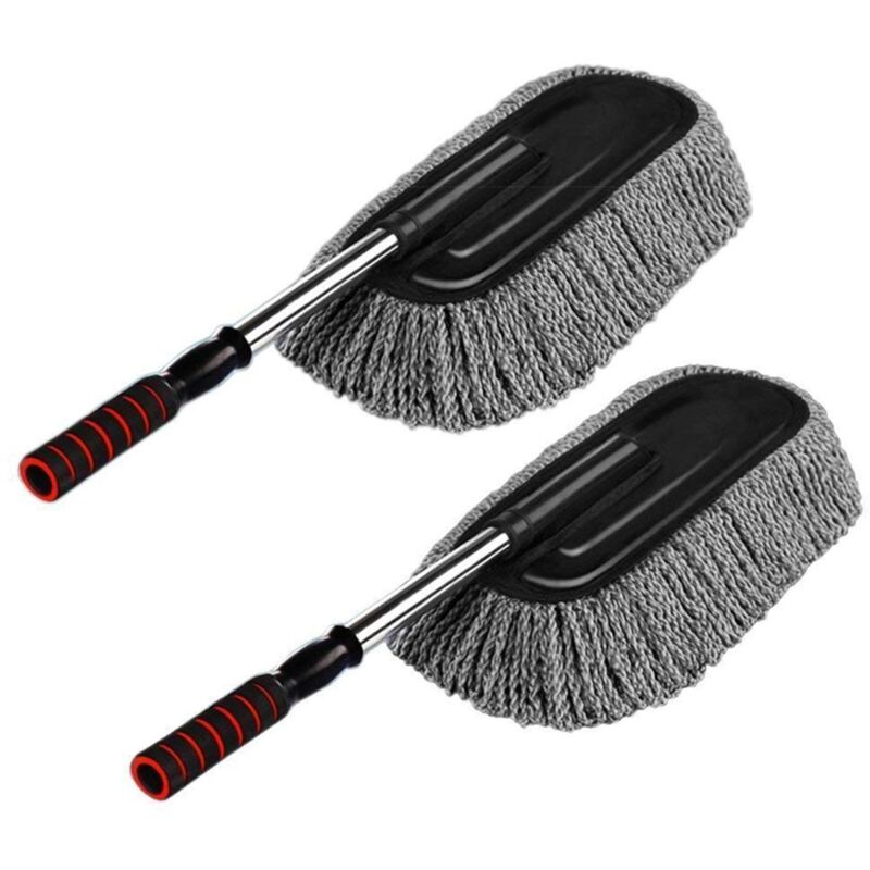 foto del prodotto pezzi microfibra auto duster pulizia auto spazzola polvere forniture 15.7 gris