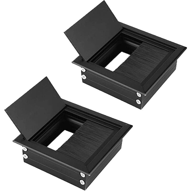 foto del prodotto pezzi passacavo incassato, copriforo per cavi da scrivania, copriforo per scrivania del computer, per scrivania, scrivania del computer 8 x 8