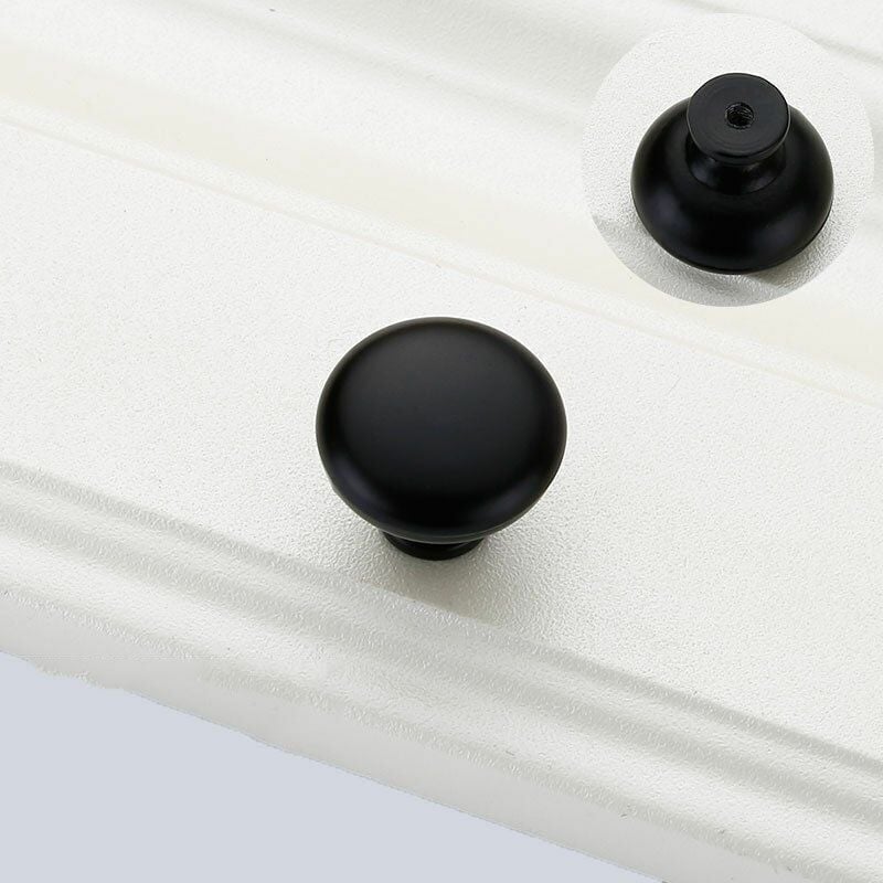 foto del prodotto pezzi pomelli per porte pomelli per cassetti 29 mm maniglie vintage pomelli per mobili pomelli per armadietti da cucina nero 