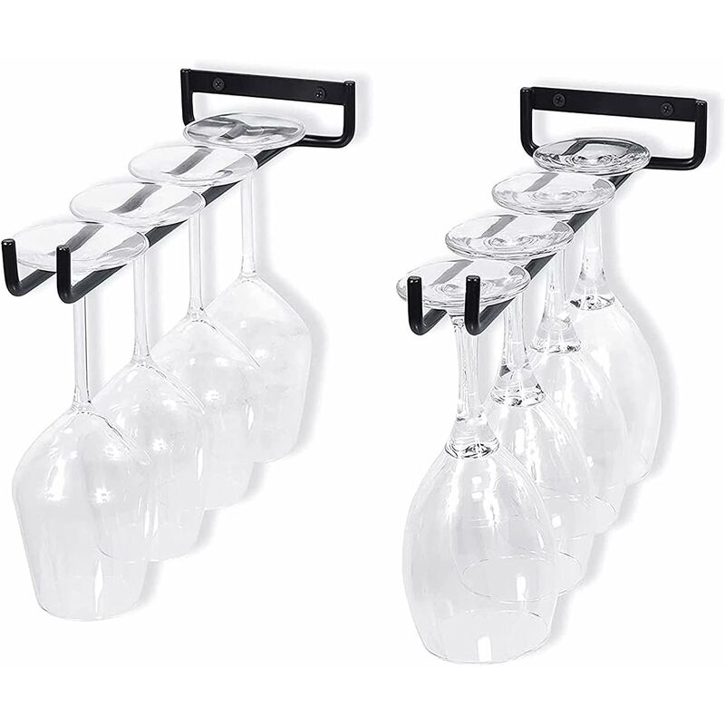 foto del prodotto pezzi porta bicchieri da vino, porta calici, porta bicchieri da vino, porta bicchieri da bar appeso per espositore per tazze per bar da cucina, 30 cm