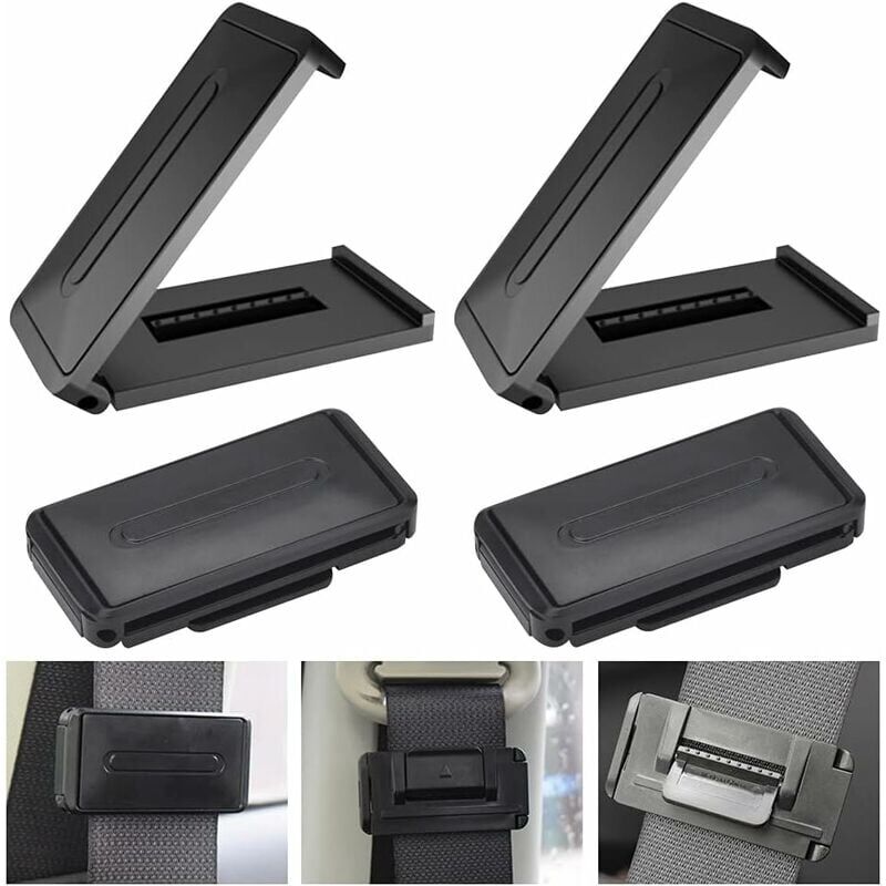foto del prodotto pezzi regolabile abs cintura di sicurezza clip durevole cintura di sicurezza regolatore universale cintura di sicurezza blocco per auto cintura di