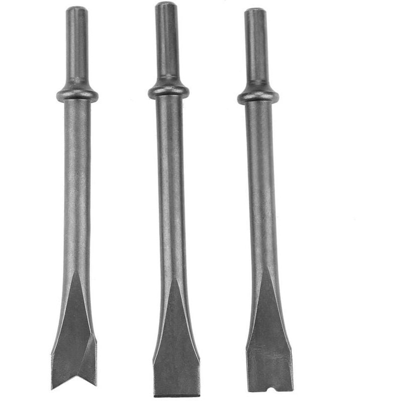 foto del prodotto pezzi set di scalpelli per martello pneumatico set di punte per trapano a percussione pneumatico extra lunghe