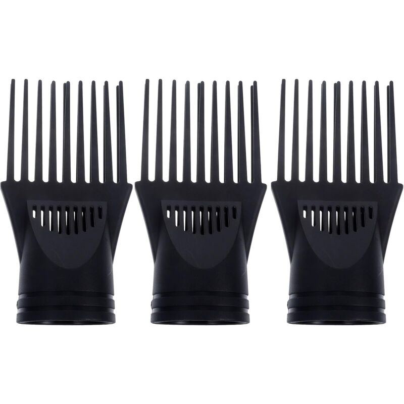 foto del prodotto pezzi set diffusore per asciugacapelli, ugello diffusore per asciugacapelli, accessorio per asciugacapelli, pettine a bocca piatta, pettine per