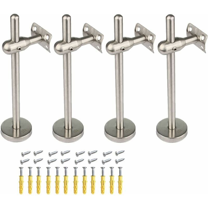 foto del prodotto pezzi staffa per corrimano per scale resistente, corrimano regolabile in acciaio inossidabile, adatto per corrimano in legno tondo acciaio