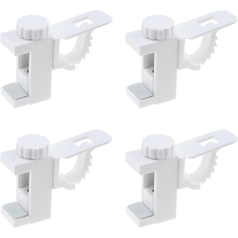 foto del prodotto pezzi supporto per clip per tenda, supporto per clip per tenda, barra trasversale regolabile per tenda, gancio portasciugamani per organizer