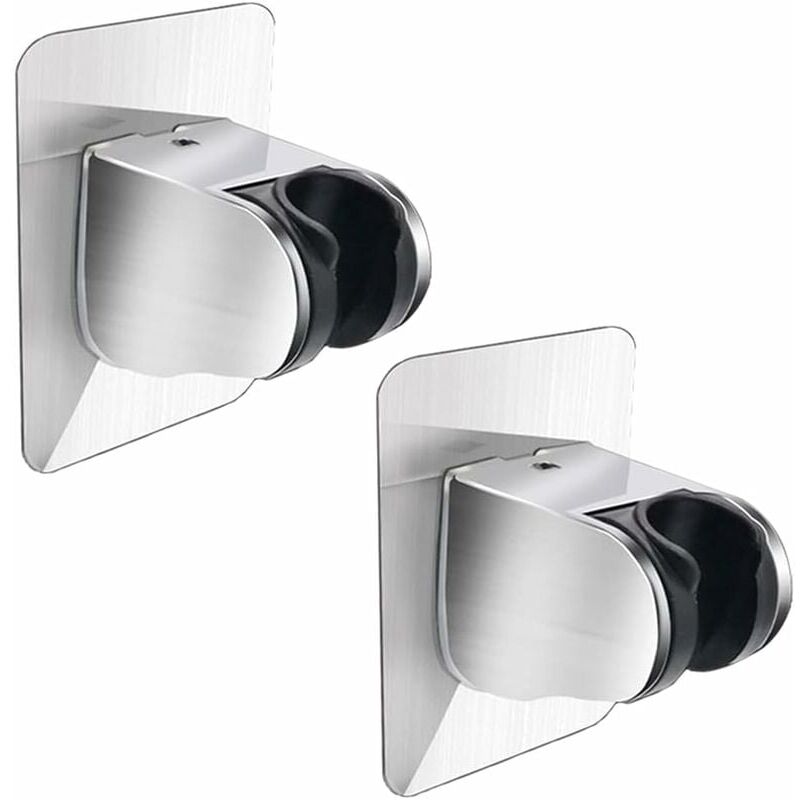 foto del prodotto pezzi supporto per doccia senza foratura supporto per soffione doccia regolabile supporto per soffione doccia montaggio a parete universale per bagno