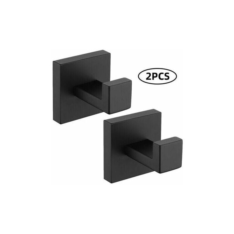 foto del prodotto pezzi uncinetti portasciugamani da parete uncinetti in acciaio inox 304 nero uncinetti uncinetti antiruggine uncinetti accessori da bagno ganci