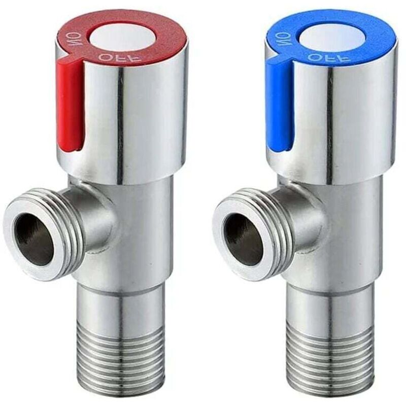 foto del prodotto pezzi valvola angolare, valvola angolare per rubinetto, valvola di arresto angolare in acciaio inossidabile, per bagno, wc, lavandino, cucina,