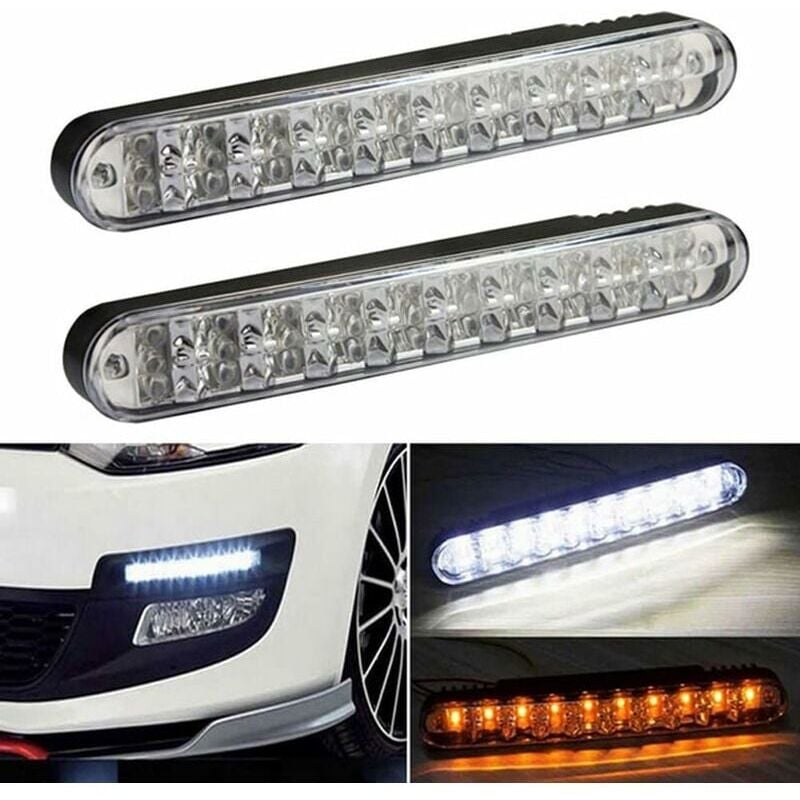 foto del prodotto pezzi x 30 led smd luci di marcia diurna indicatore di direzione automatico luci di marcia diurna drl tfl con funzione di indicatore di direzione in