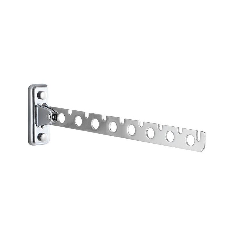 foto del prodotto pezzo. appendiabiti pieghevole da parete in acciaio inox. appendiabiti da parete per abiti e indumenti. ideale per camere da letto, soggiorni e