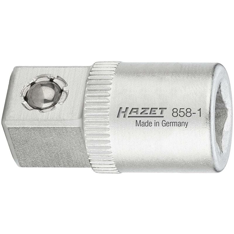 foto del prodotto pezzo di ingrandimento 858 1 attacco quadro, cavo, 1 4 di pollice 6,3 mm attacco quadro, massiccio, 3 8 di pollice 10 mm lunghezza 26,5 mm