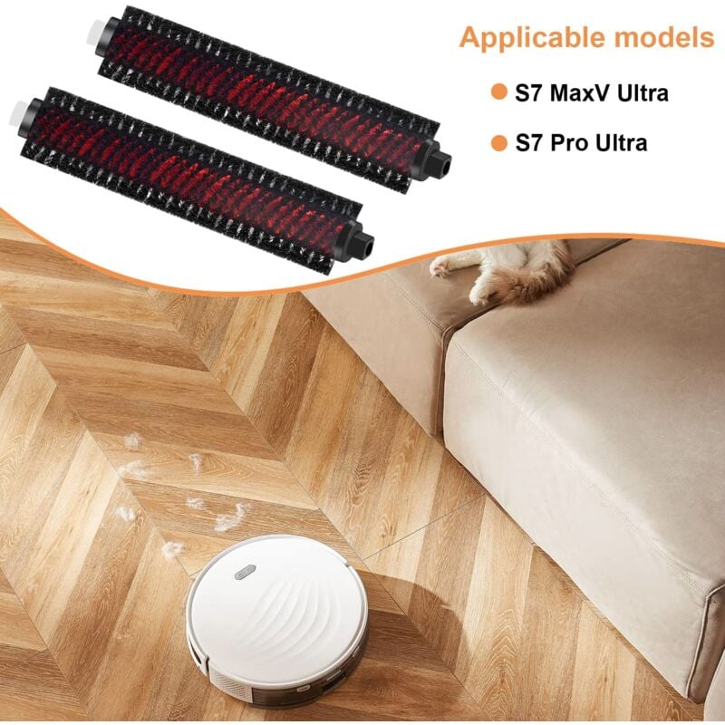 foto del prodotto pezzo principale rullo spazzola barra per aspirapolvere roborock s7 pro ultra, s7 maxv ultra, stazione di pulizia pezzi di ricambio, accessori per