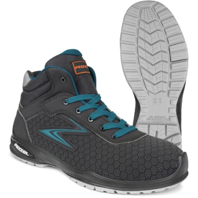 foto del prodotto pezzol emerson s3 src scarpe alte da lavoro n.47 antinfortunistiche pu tek traspiranti e impermiabili made in italy nero azzurro 47