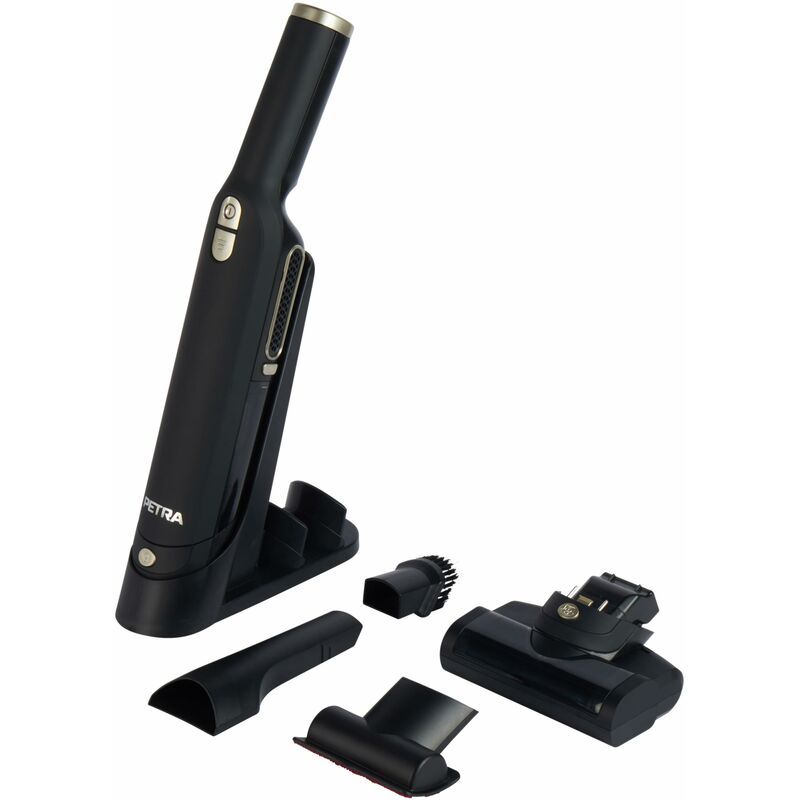 foto del prodotto pf01111vde aspirapolvere portatile senza fili, spazzola motorizzata per i peli, base di ricarica e appoggio, filtro hepa, accessori, leggero, 2