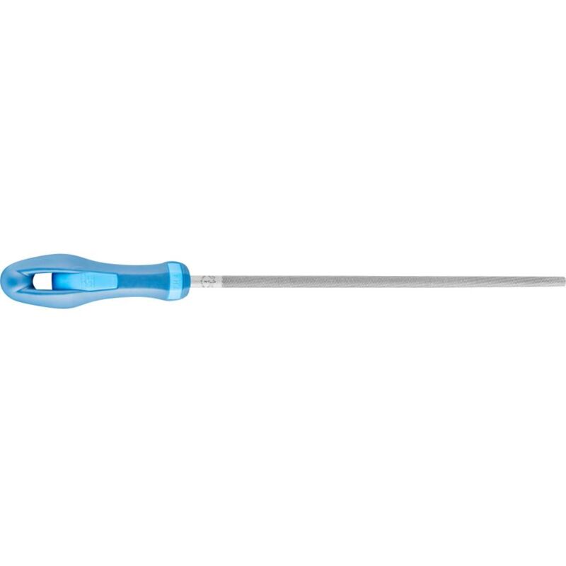 foto del prodotto pferd 11214207 lima per officina rotonda a pipistrello 2 incl. impugnatura ergonomica lunghezza 200 mm 1 pz.