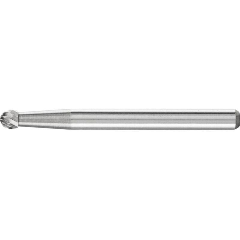 foto del prodotto pferd 21211083 punta fresatrice metallo temprato sfera 3 mm lunghezza 33 mm dimensione, 3 mm lunghezza operativa 2 mm