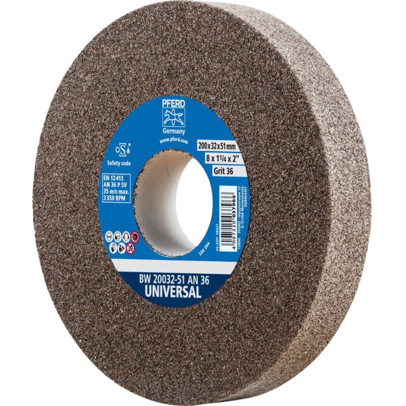 foto del prodotto pferd 39009713 disco per smerigliatrice diametro 200 mm foro 51 mm acciaio, acciaio inox, ghisa 1 pz.