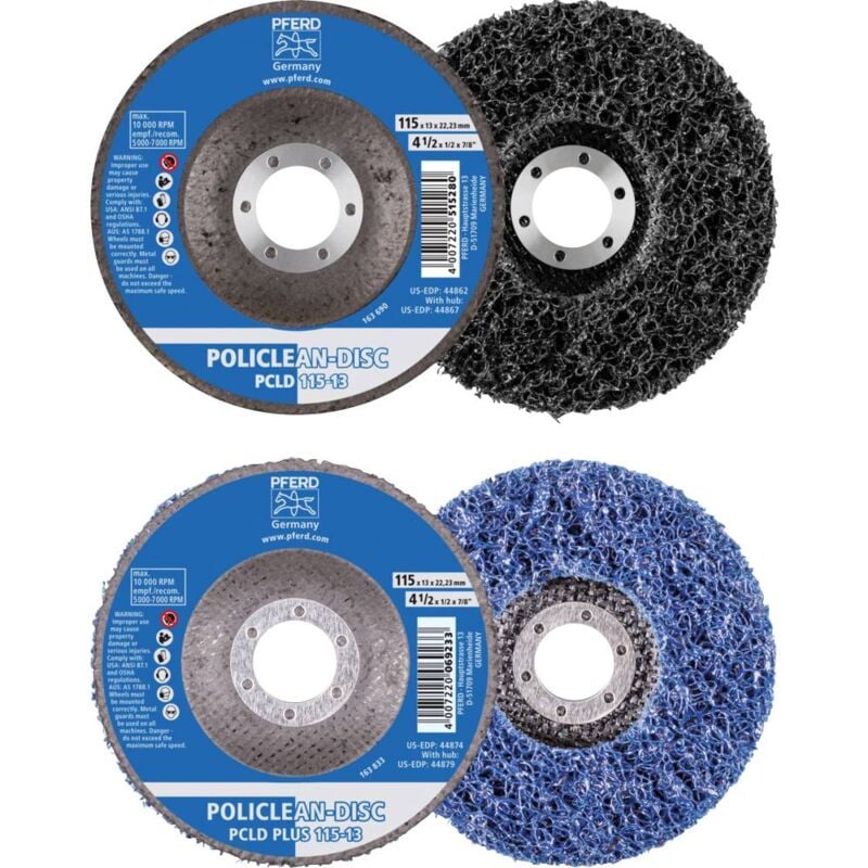 foto del prodotto pferd 44698004 policlean plus pcld vlies di pulizia 125 x 13 m foro 22.3 mm per lavori di pulizia grossolani 125 mm