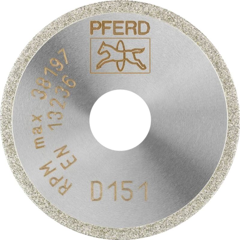 foto del prodotto pferd 68404015 d1a1r 40 1 10 d 151 gad disco diamantato diametro 40 mm foro 10 mm duroplast, vetro, metallo temprato,