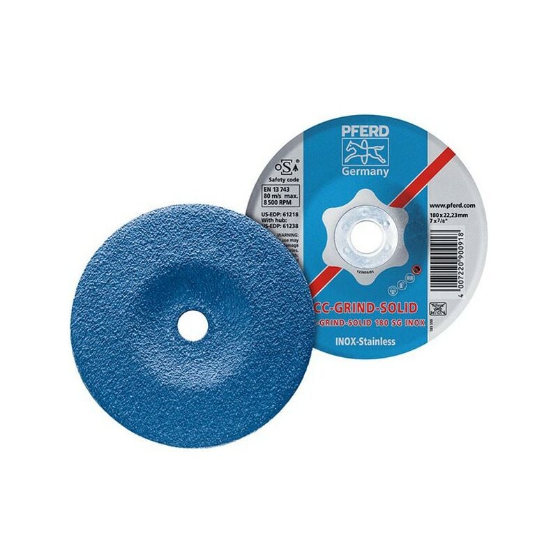 foto del prodotto pferd cc ruota grind solid, sg inox, 180 mm max. 8500 giri min