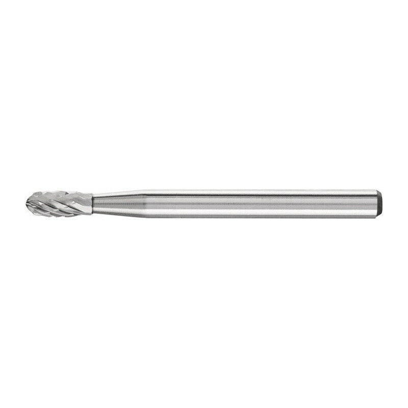 foto del prodotto pferd fresa piccola forma o tre d.3mm testa l.7mm gambo d.3mm hm zincato 3 plus