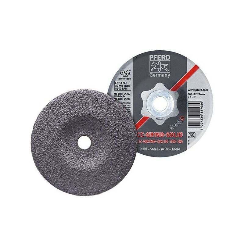 foto del prodotto pferd millstone cc grind solid, sg acciaio, 115 mm, velocit max. 13 300 giri min