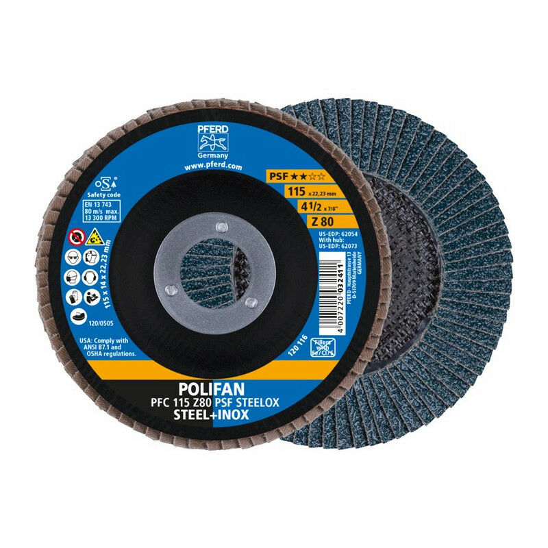 foto del prodotto pferd rondella dentellata polifan z psf steelox d.115mm k.z 80 con.inox zk per 10 