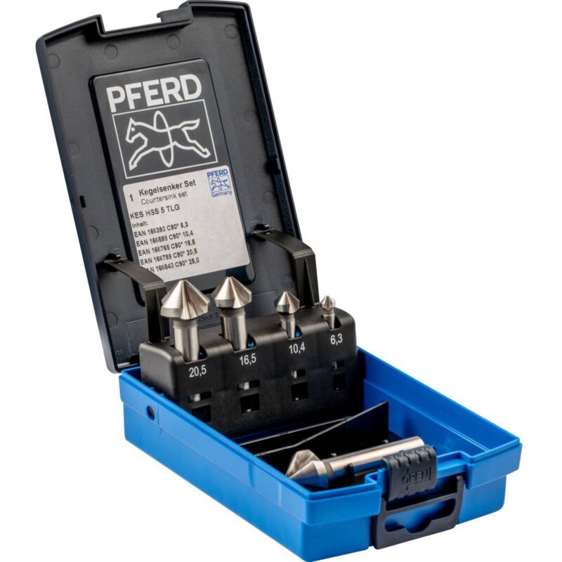 foto del prodotto pferd set kes hss din 335 c90 5 25202153 kit svasatori conici hss 1 pz.