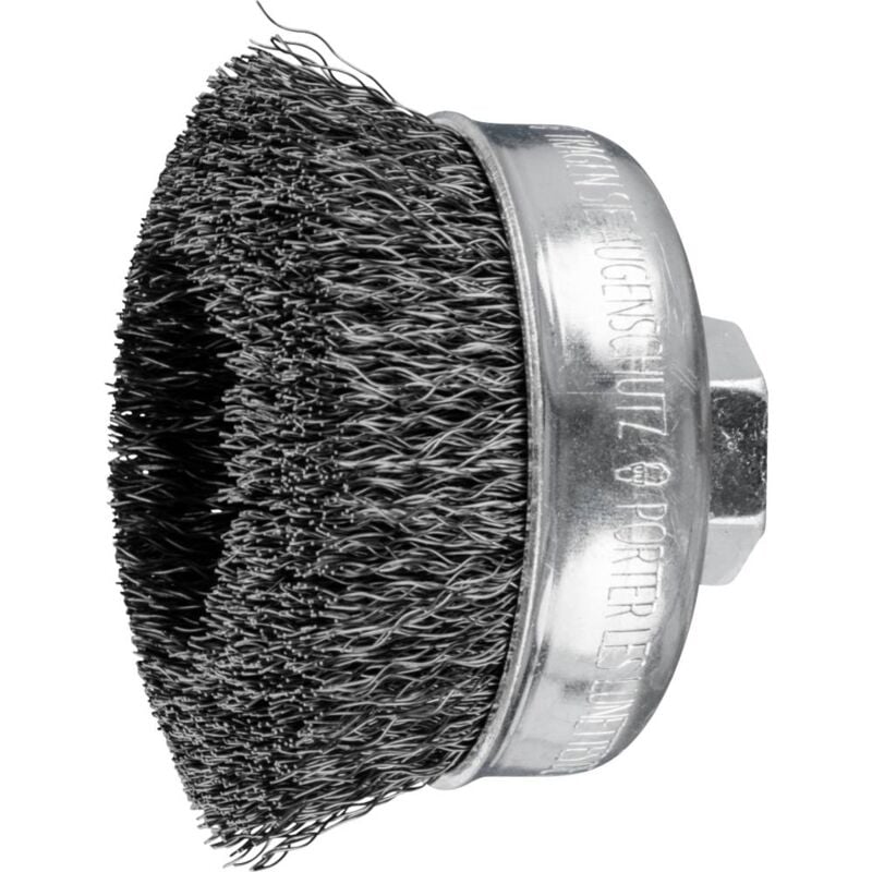 foto del prodotto pferd spazzola a tazza non zopft tbu 75 mm m14 filo in acciaio 0,30 per smerigliatrice angolare 43469001 1 pz.