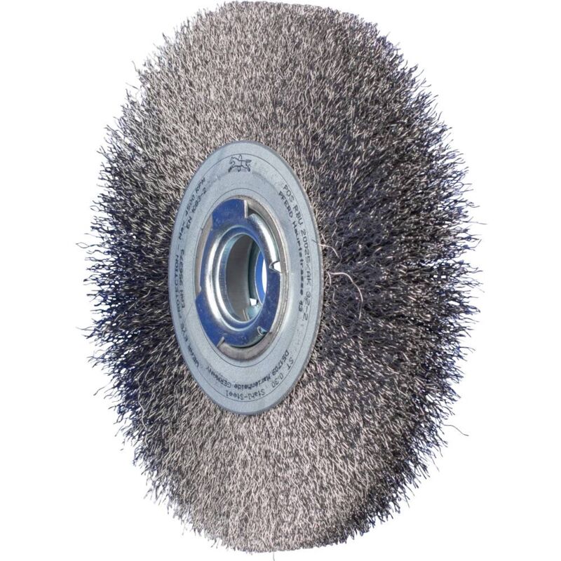 foto del prodotto pferd spazzola rotonda pos larga rbu non zopft 200 x 25 mm foro variabile filo in acciaio 0,30 per smerigliatrice 1